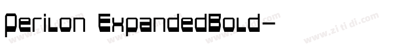 Perilon ExpandedBold字体转换 Perilon ExpandedBold字体转换